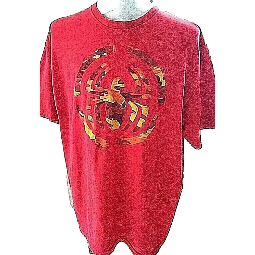Mad Engine Spiderman T Shirt Mens XL Distressed Comics Cotton Camo Marvel 2012